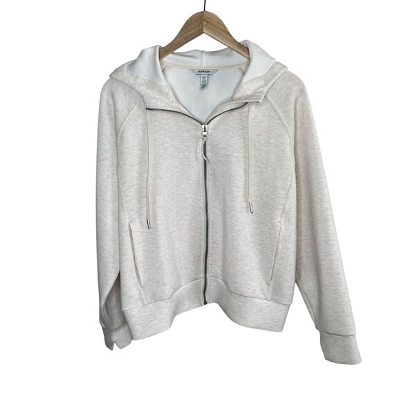Spanx Womens Airessentials Full Zip Hoodie Jacket X-Large Oatmeal 50764r - Picture 1 of 10